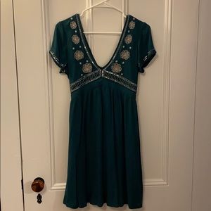 Dark green dress